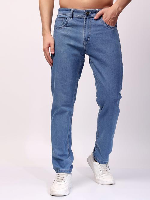 men light blue mid rise full length jeans - 21980955 - Very Small Image - 1