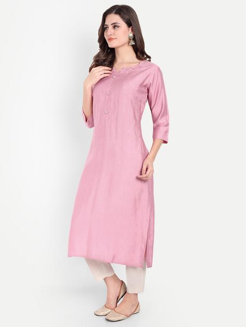 women self designed three quarter sleeve kurta - 21981048 - Very Small Image - 1