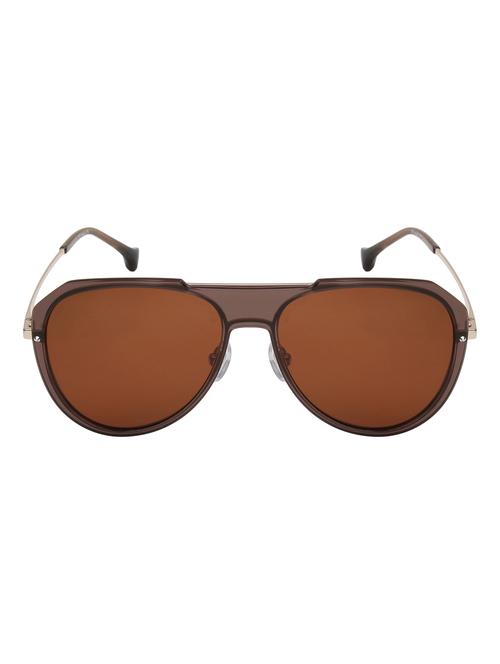 ted smith unisex brown aviator metal sunglasses with polarised lens - 21983072 - Very Small Image - 1