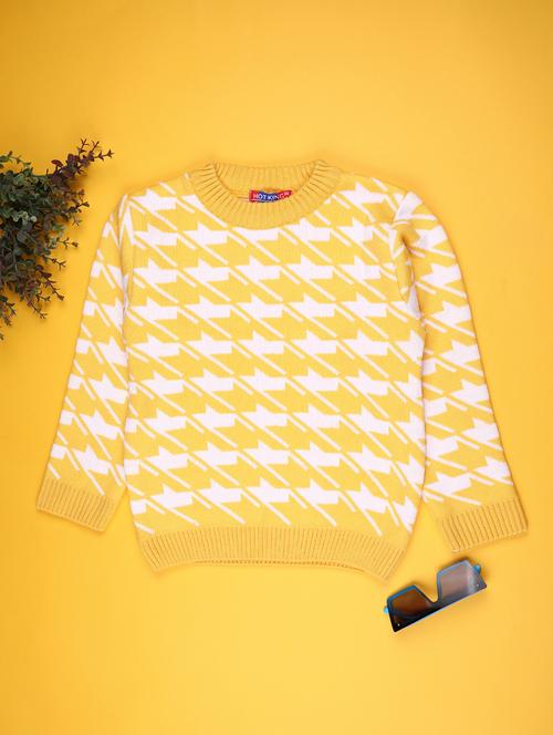 boys houndstooth patterned long sleeve sweater - 21983886 - Very Small Image - 1