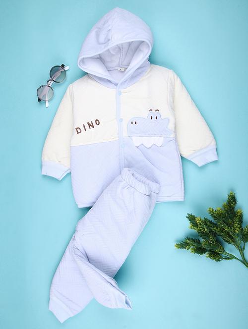 girls printed long sleeve winterwear full length set - 21986566 - Very Small Image - 1