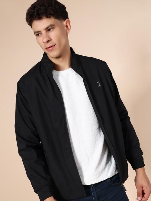 men solid long sleeve casual jacket - 21994659 - Very Small Image - 1
