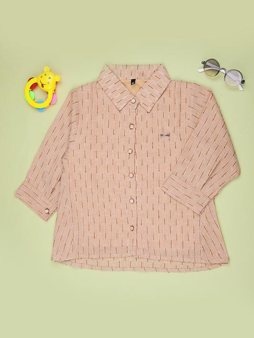 girls self design three quarter sleeve top - 22002035 - Very Small Image - 1