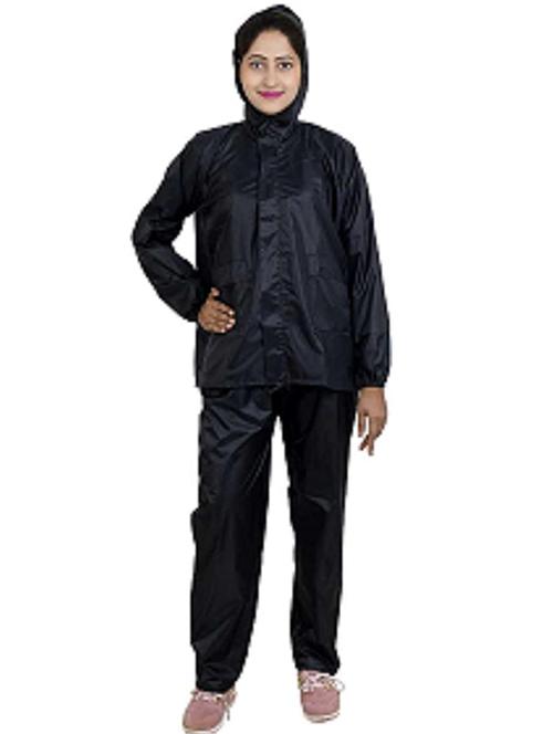 black polyester rain coat rainwear - 22004440 - Very Small Image - 1