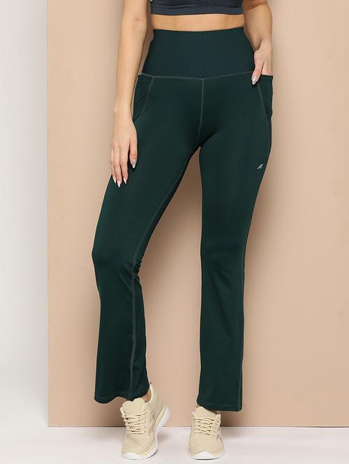 Women Solid High Rise Slim Fit Yoga Pant - 22009283 - Very Small Image - 1