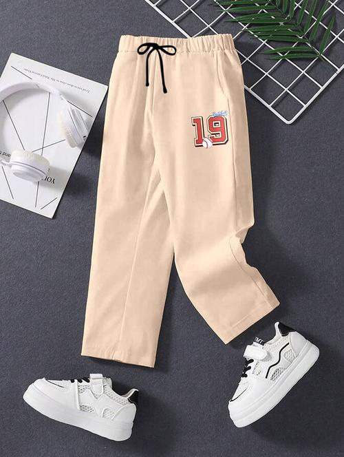 boys printed mid rise track pant - 22017530 - Very Small Image - 1