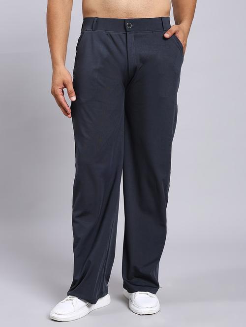 men solid mid rise loose fit chinos  - 22022469 - Very Small Image - 1