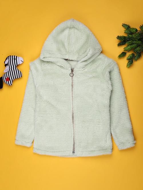 girls solid long sleeve hooded sweatshirt - 22027914 - Very Small Image - 1