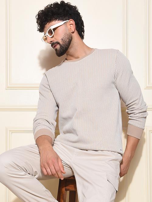 men striped long sleeve sweatshirt - 22030606 - Very Small Image - 1