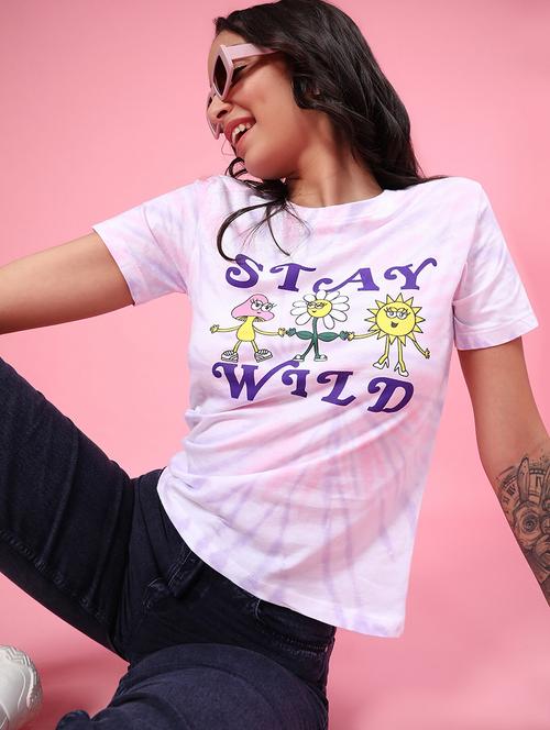 Women Printed Round Neck T-shirt - 22032066 - Very Small Image - 1