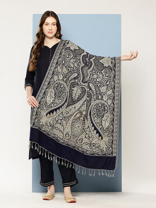 women paisley reversible shawl - 22033706 - Very Small Image - 1