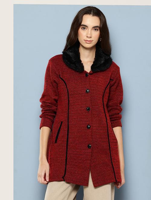 women solid long sleeve cardigan - 22033843 - Very Small Image - 1
