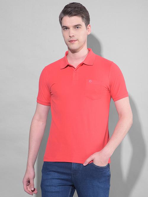 red cotton plain tshirt - 22033898 - Very Small Image - 1