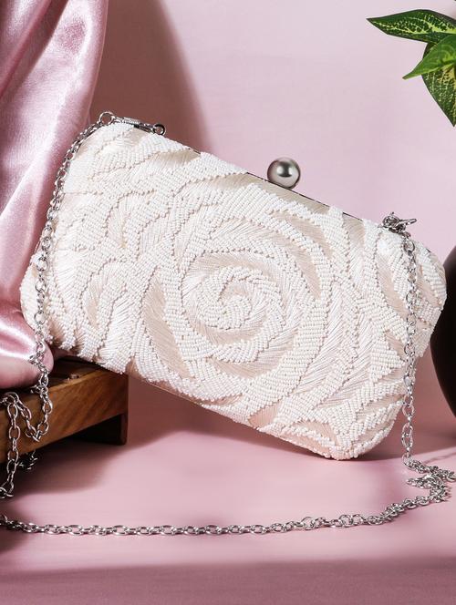 women embellished clutch with flap - 22041137 - Very Small Image - 1