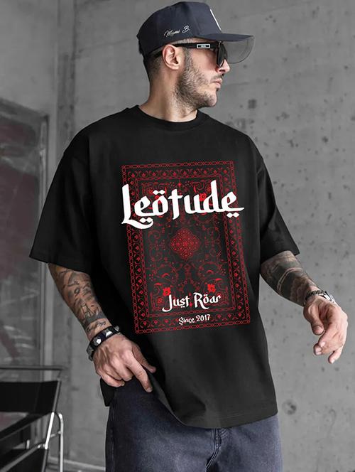 men printed short sleeve oversized t-shirt - 22051911 - Very Small Image - 1