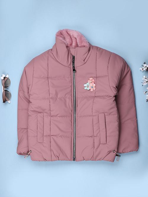 kids solid long sleeve quilted jacket - 22053184 - Very Small Image - 1