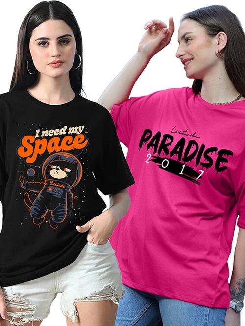 multi colored cotton blend oversized tshirt - 22059627 - Very Small Image - 1