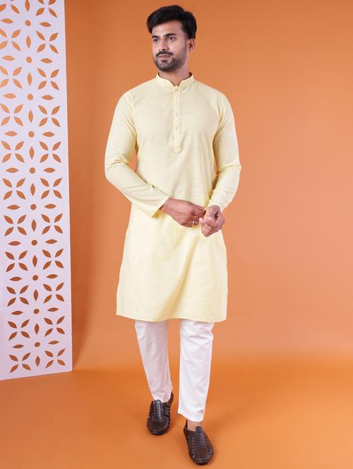men mandarin neck kurta pyjama ethnic wear set - 22061846 - Very Small Image - 1