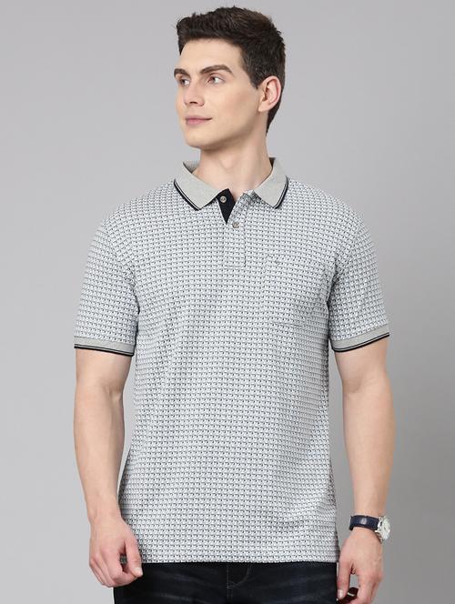 men printed short sleeve regular fit polo t-shirt - 22068743 - Very Small Image - 1