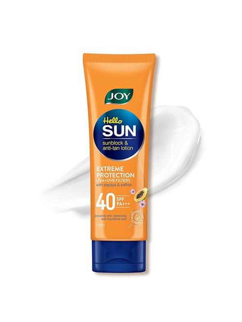 joy hello sun sunblock & anti tan lotion spf40 120ml - 22076276 - Very Small Image - 1