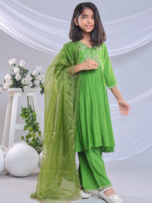Charcoal Silk Blend Suit Set - 22080644 - Very Small Image - 1