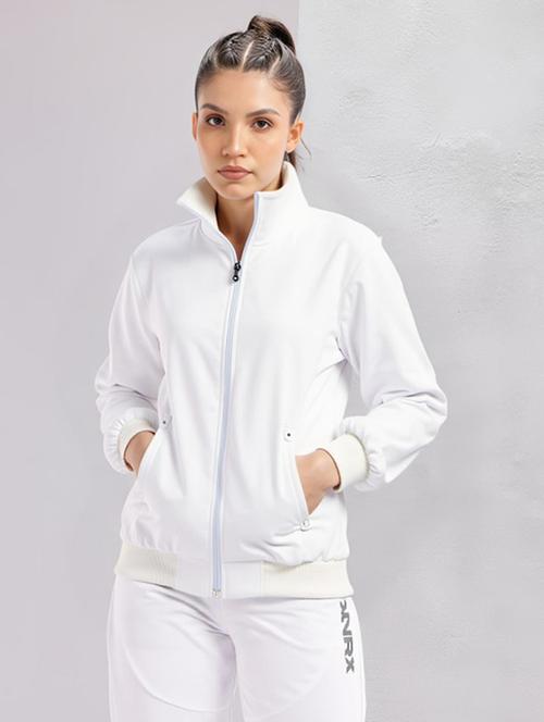 women white solid long sleeve bomber jacket - 22084560 - Very Small Image - 1