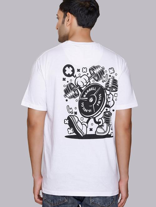 men back print round neck regular fit t-shirt - 22084740 - Very Small Image - 1