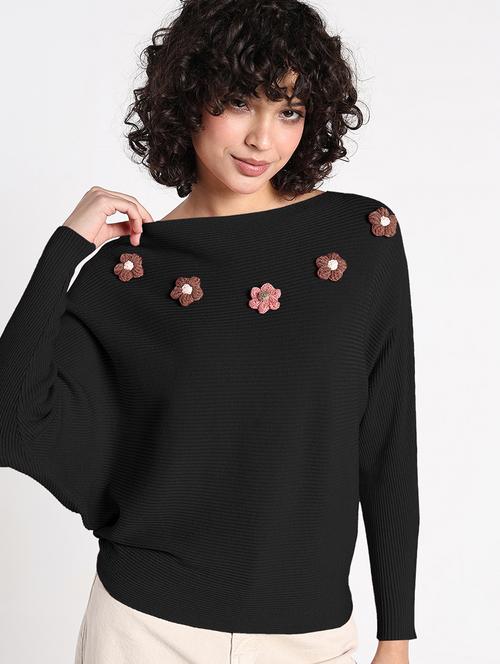 women self designed long sleeve pullover - 22086377 - Very Small Image - 1