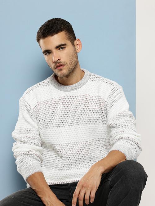 men self design long sleeve regular fit pullover  - 22086596 - Very Small Image - 1