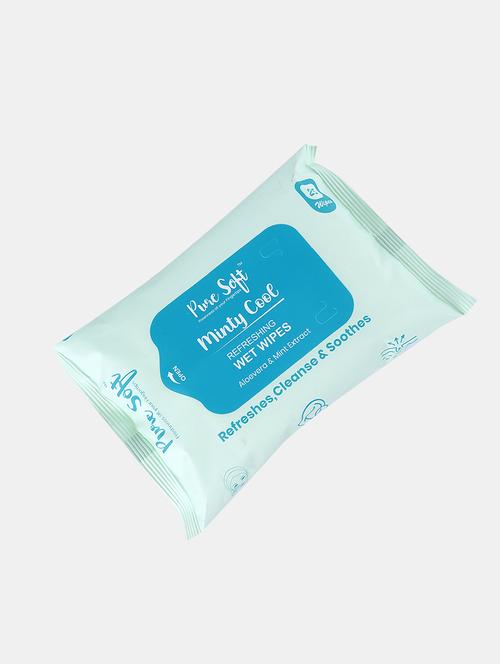 puresoft refreshing wipes minty cool 25's - 22092596 - Very Small Image - 1