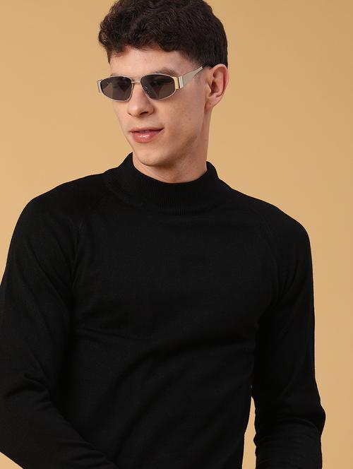 men solid long sleeve regular fit pullover  - 22092973 - Very Small Image - 1