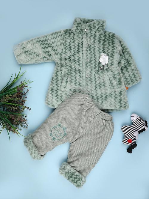 kids chevron long sleeve winterwear full length set - 22093001 - Very Small Image - 1