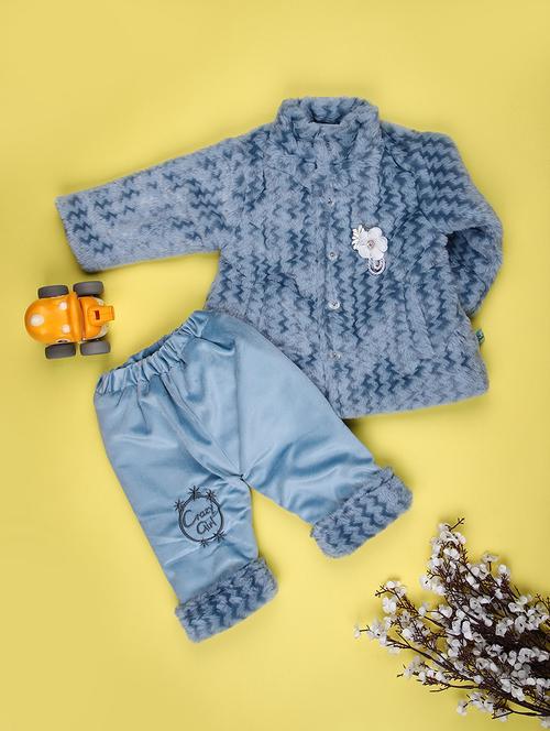 kids chevron long sleeve winterwear full length set - 22093003 - Very Small Image - 1