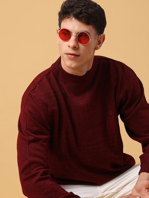 men solid long sleeve regualr fit pullover - 22093082 - Very Small Image - 1