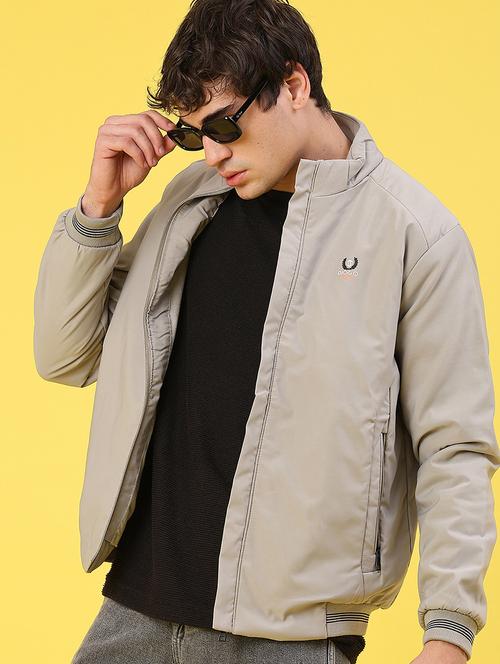 men solid long sleeve puffer jacket - 22101336 - Very Small Image - 1