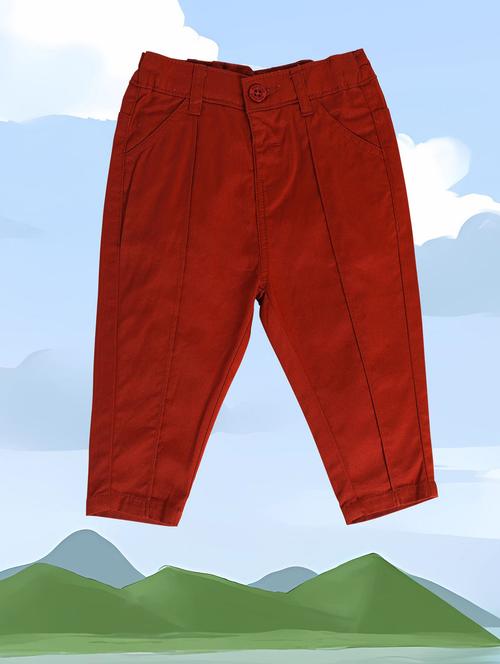 boys solid mid rise chinos - 22106798 - Very Small Image - 1