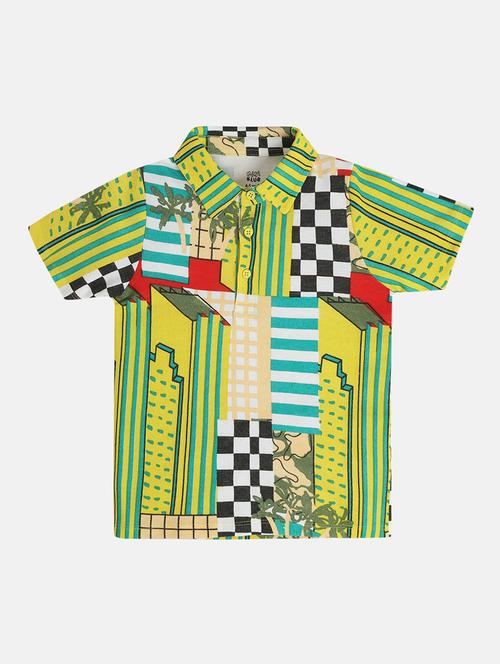 boys printed short sleeve casual shirt - 22106992 - Very Small Image - 1