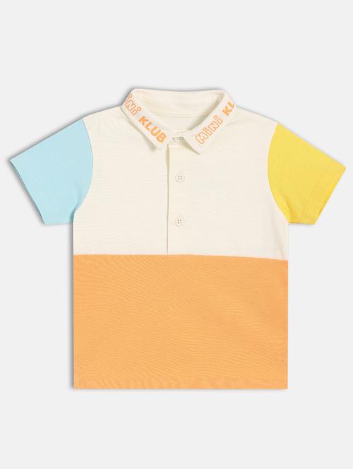 boys color bocked short sleeve polo t-shirt - 22107009 - Very Small Image - 1