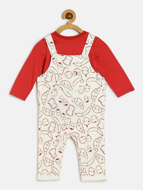 boys printed t-shirt and dungree set - 22107047 - Very Small Image - 1