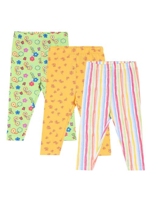 girls pack of 3 mid rise legging - 22108296 - Very Small Image - 1