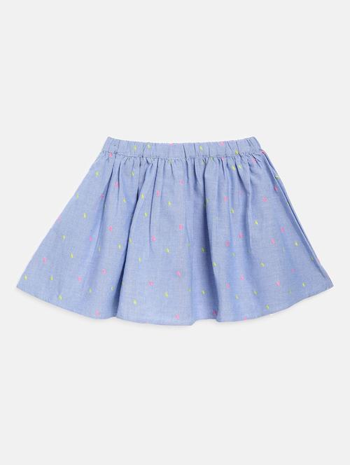girl self designed mid rise flared skirt - 22108446 - Very Small Image - 1