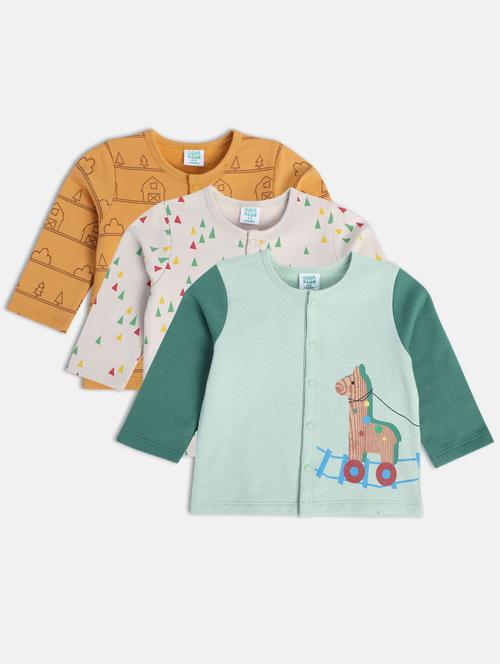 kids pack of 3 long sleeve t-shirt - 22108716 - Very Small Image - 1