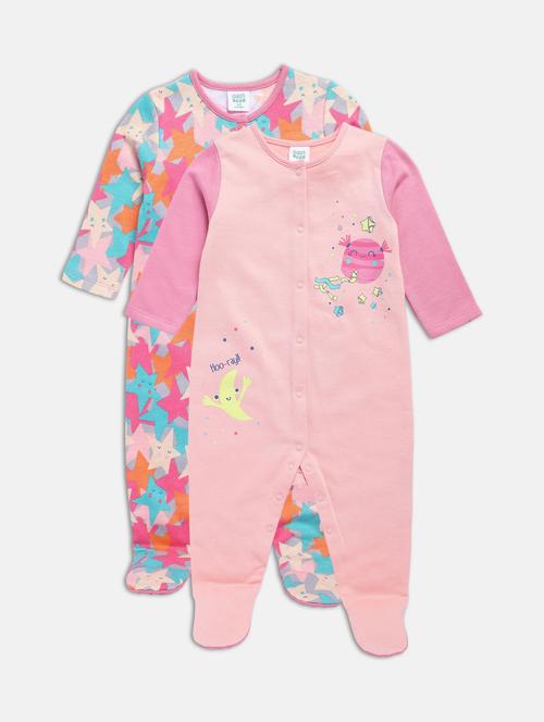 kids pack of 2 printed long sleeve onesies - 22108949 - Very Small Image - 1