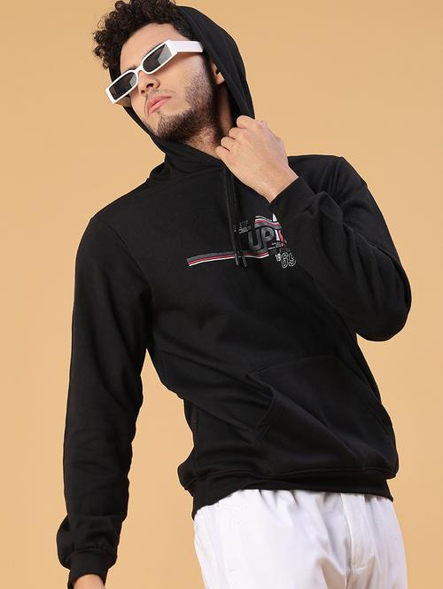 men printed long sleeve hooded sweatshirt - 22110573 - Very Small Image - 1