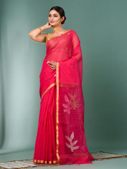 women self design handloom saree with blouse - 22140406 - Very Small Image - 1