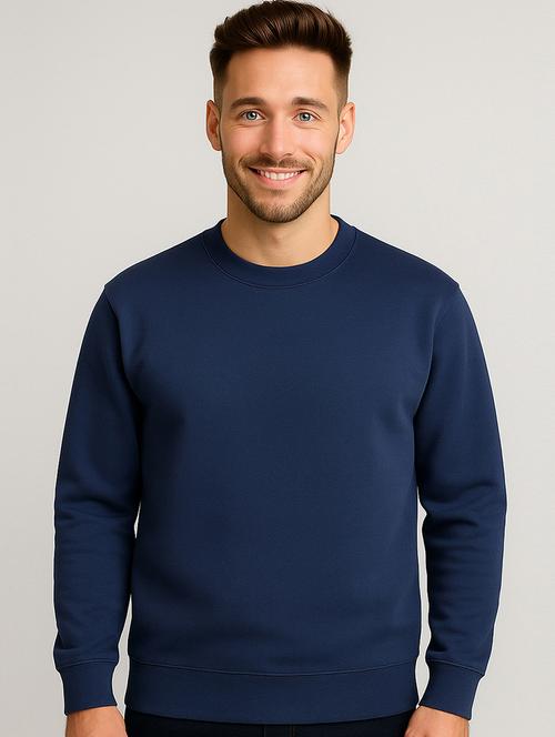 men solid long sleeve regular fit sweatshirt - 22140485 - Very Small Image - 1