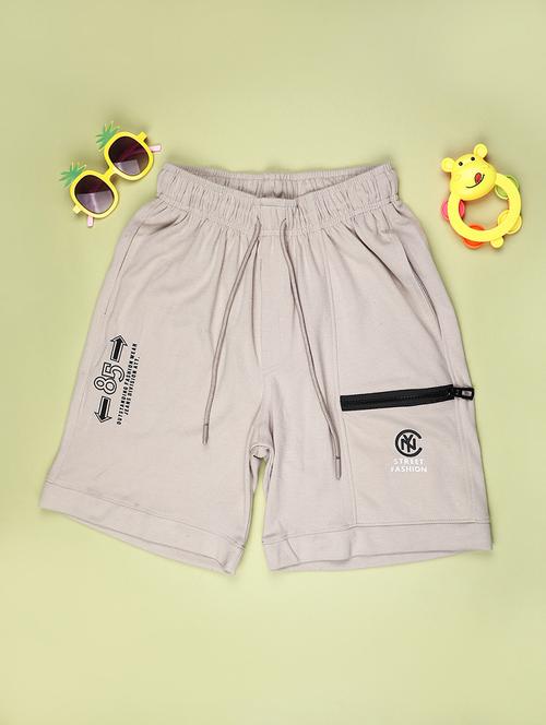 boys solid mid rise regular fit shorts  - 22141316 - Very Small Image - 1