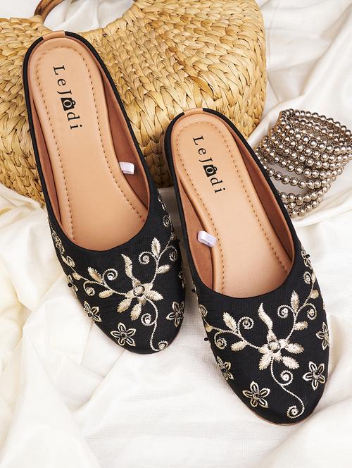 Women Embroidered Slip On Jutis - 22142199 - Very Small Image - 1