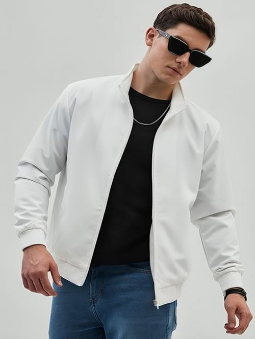 white polyester bomber jacket - 22143730 - Very Small Image - 1