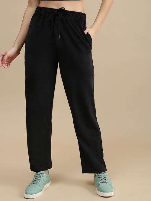 women solid mid rise track pant - 22143806 - Very Small Image - 1